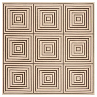 Safavieh Linden Lnd123U Creme / Brown Geometric Area Rug