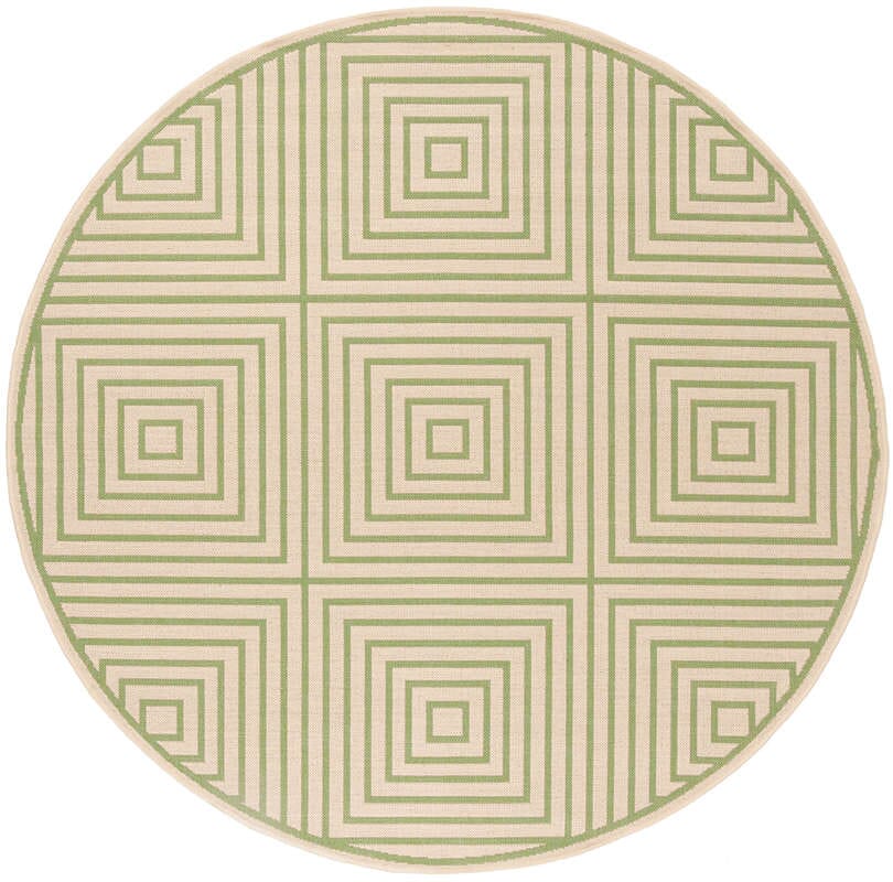 Safavieh Linden Lnd123V Cream / Olive Geometric Area Rug