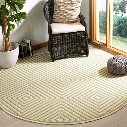 Safavieh Linden Lnd123V Cream / Olive Geometric Area Rug