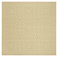 Safavieh Linden Lnd123V Cream / Olive Geometric Area Rug