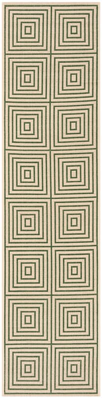 Safavieh Linden Lnd123W Cream / Green Geometric Area Rug