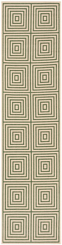 Safavieh Linden Lnd123W Cream / Green Geometric Area Rug