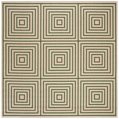 Safavieh Linden Lnd123W Cream / Green Geometric Area Rug