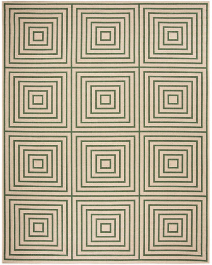 Safavieh Linden Lnd123W Cream / Green Geometric Area Rug