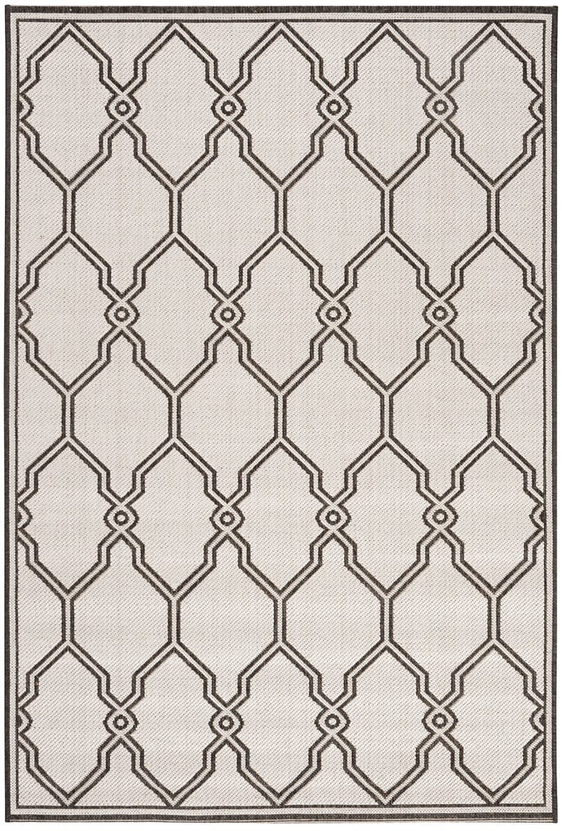 Safavieh Linden Lnd124A Light Grey / Charcoal Geometric Area Rug