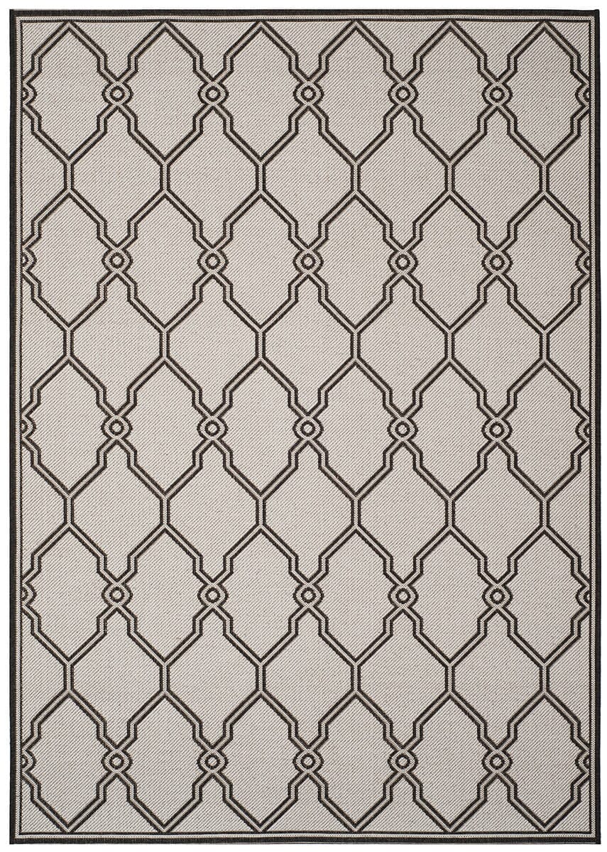 Safavieh Linden Lnd124A Light Grey / Charcoal Geometric Area Rug