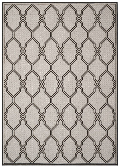 Safavieh Linden Lnd124A Light Grey / Charcoal Geometric Area Rug