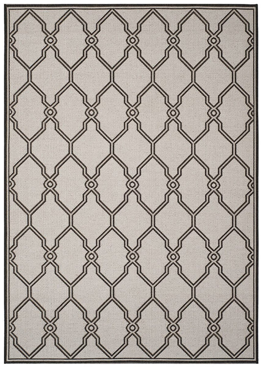 Safavieh Linden Lnd124A Light Grey / Charcoal Geometric Area Rug