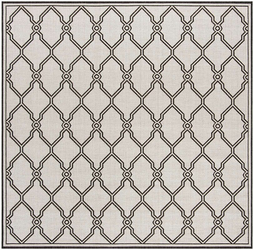 Safavieh Linden Lnd124A Light Grey / Charcoal Geometric Area Rug