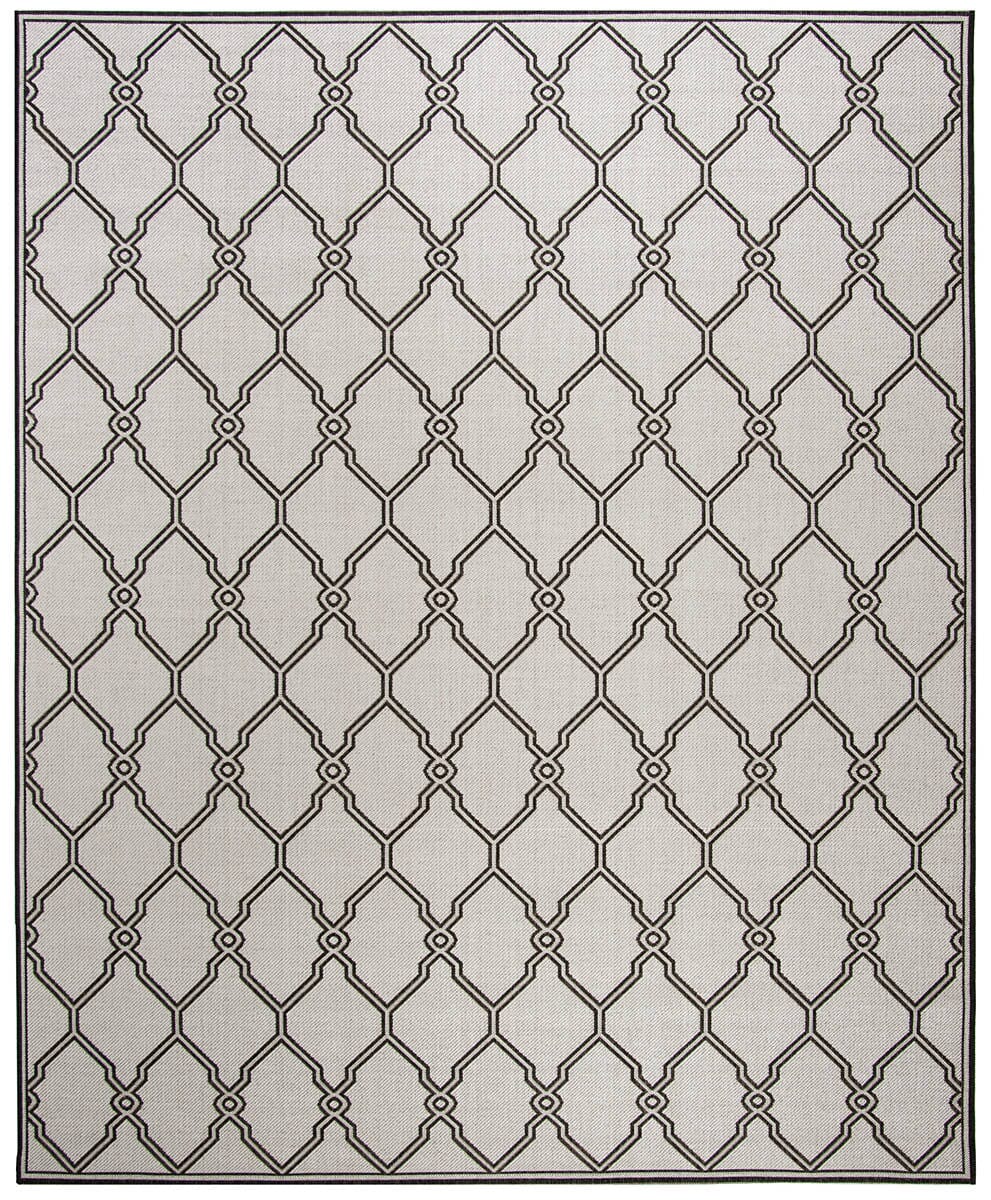 Safavieh Linden Lnd124A Light Grey / Charcoal Geometric Area Rug