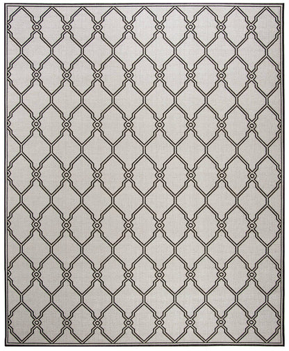 Safavieh Linden Lnd124A Light Grey / Charcoal Geometric Area Rug