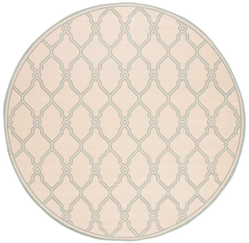 Safavieh Linden Lnd124L Cream / Aqua Geometric Area Rug