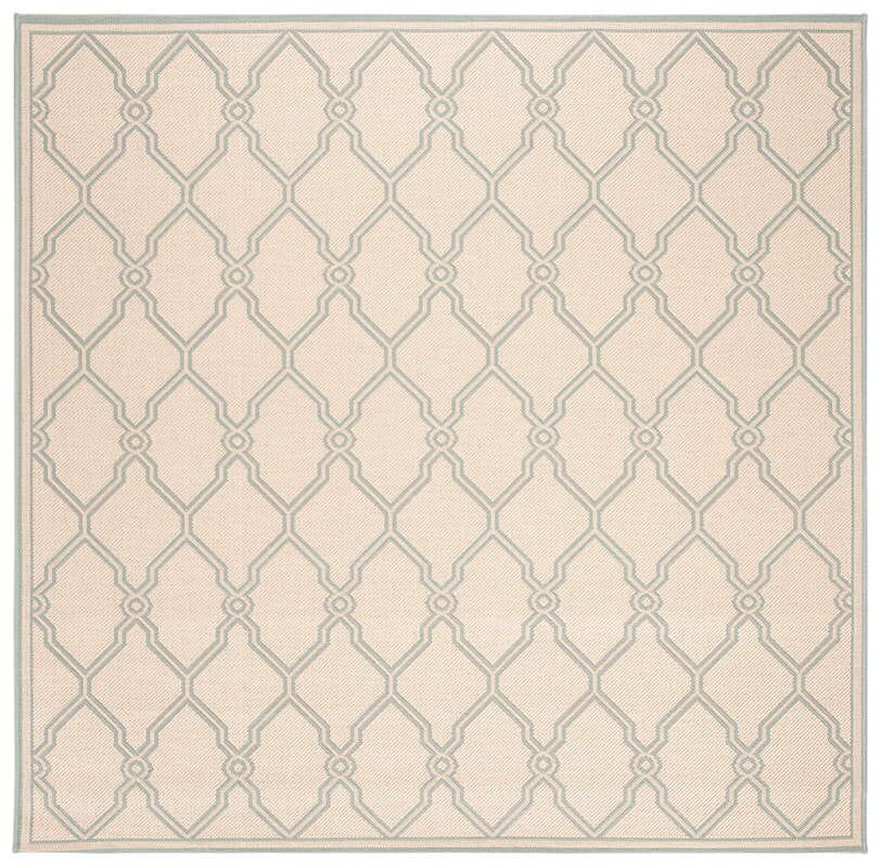 Safavieh Linden Lnd124L Cream / Aqua Geometric Area Rug