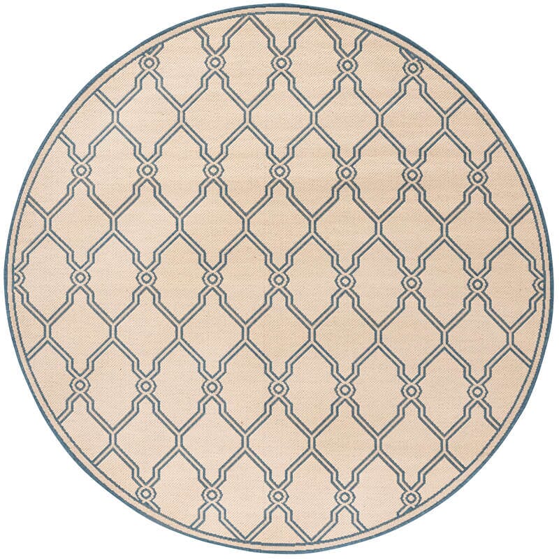 Safavieh Linden Lnd124N Cream / Blue Geometric Area Rug