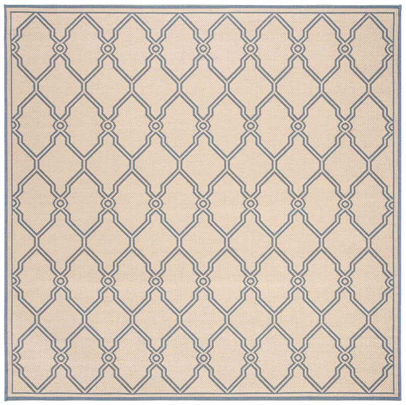 Safavieh Linden Lnd124N Cream / Blue Geometric Area Rug