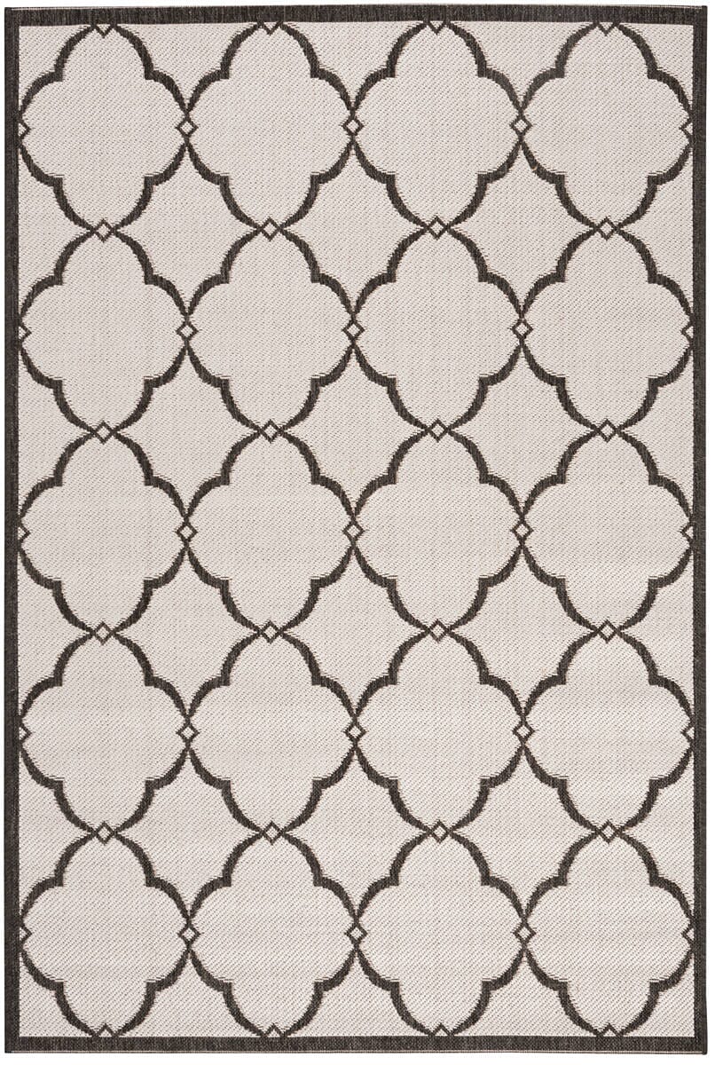 Safavieh Linden Lnd125A Light Grey / Charcoal Geometric Area Rug