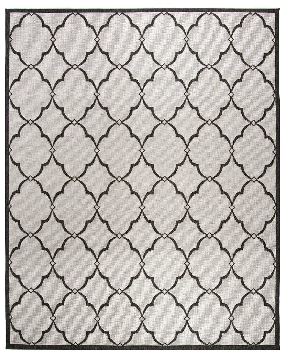 Safavieh Linden Lnd125A Light Grey / Charcoal Geometric Area Rug