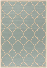 Safavieh Linden Lnd125K Aqua / Cream Geometric Area Rug