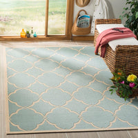 Safavieh Linden Lnd125K Aqua / Cream Geometric Area Rug