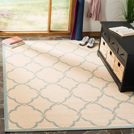 Safavieh Linden Lnd125L Cream / Aqua Rugs.