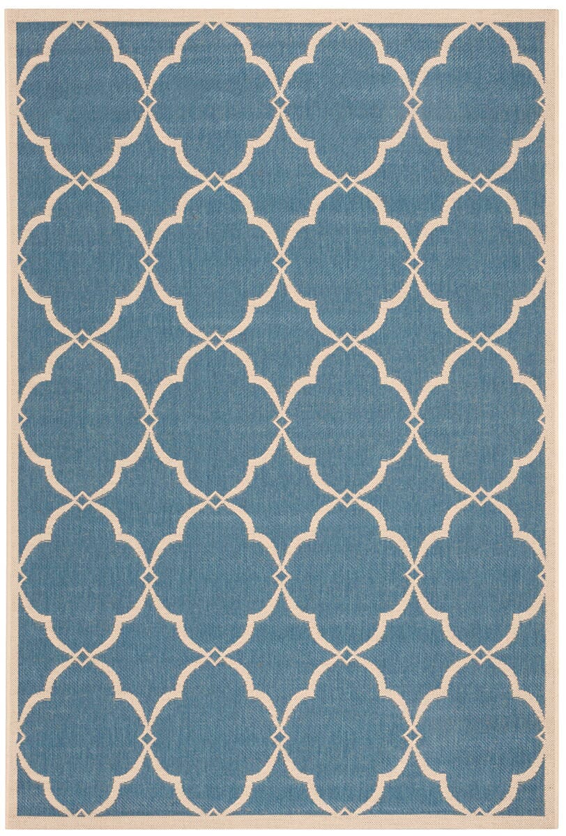 Safavieh Linden Lnd125M Blue / Creme Geometric Area Rug