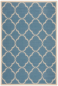 Safavieh Linden Lnd125M Blue / Creme Geometric Area Rug