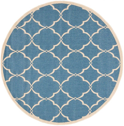 Safavieh Linden Lnd125M Blue / Creme Geometric Area Rug