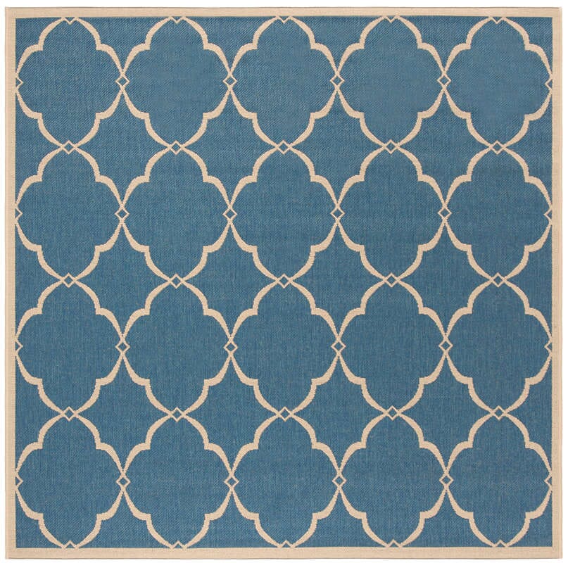 Safavieh Linden Lnd125M Blue / Creme Geometric Area Rug