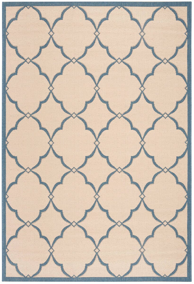 Safavieh Linden Lnd125N Cream / Blue Geometric Area Rug