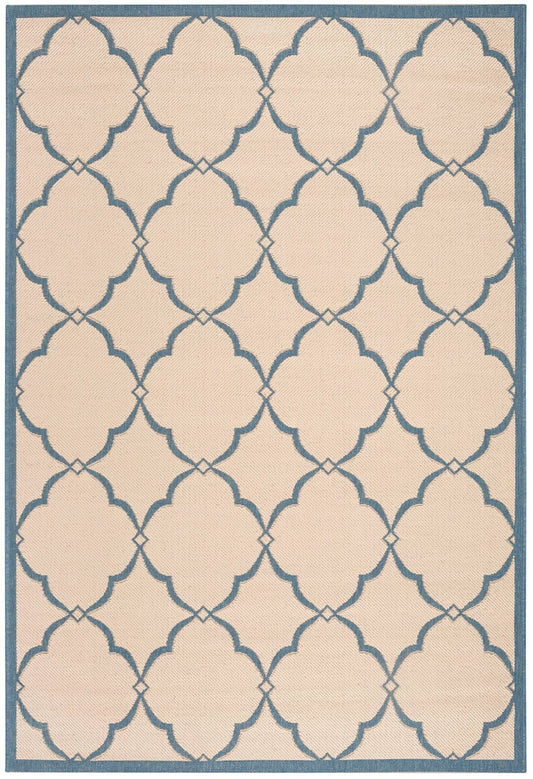 Safavieh Linden Lnd125N Cream / Blue Geometric Area Rug