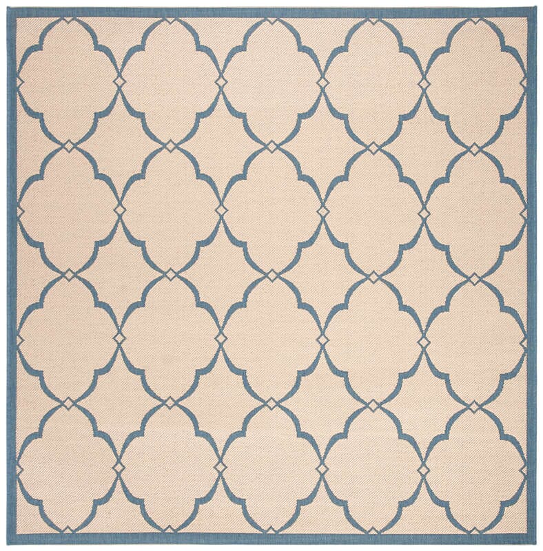 Safavieh Linden Lnd125N Cream / Blue Geometric Area Rug