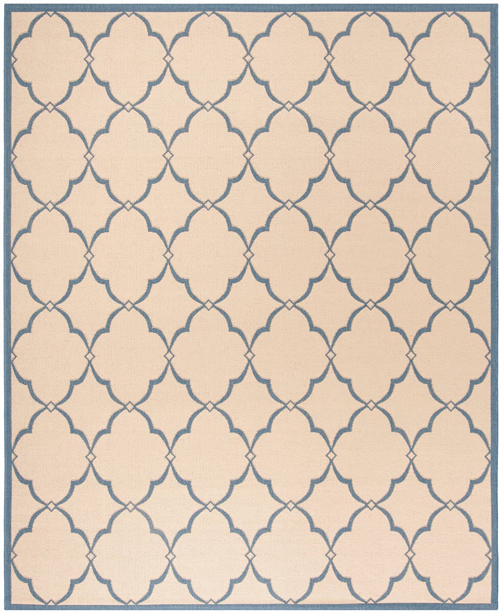 Safavieh Linden Lnd125N Cream / Blue Geometric Area Rug