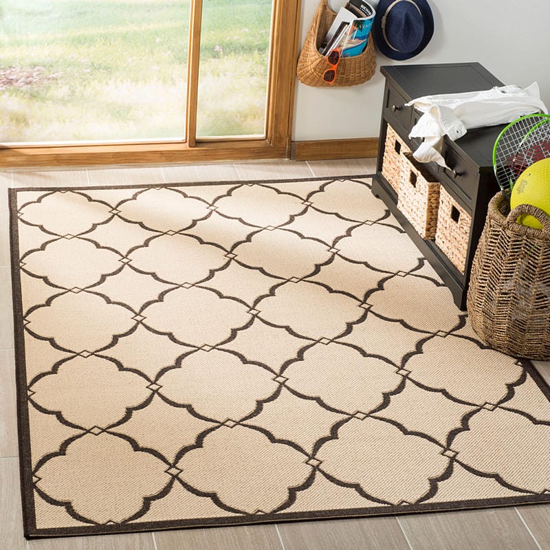 Safavieh Linden Lnd125U Creme / Brown Geometric Area Rug