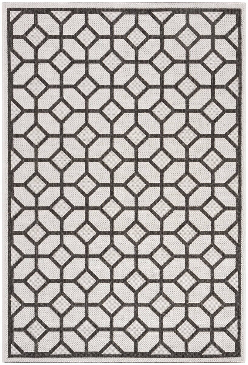 Safavieh Linden Lnd127A Light Grey / Charcoal Geometric Area Rug