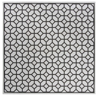 Safavieh Linden Lnd127A Light Grey / Charcoal Geometric Area Rug