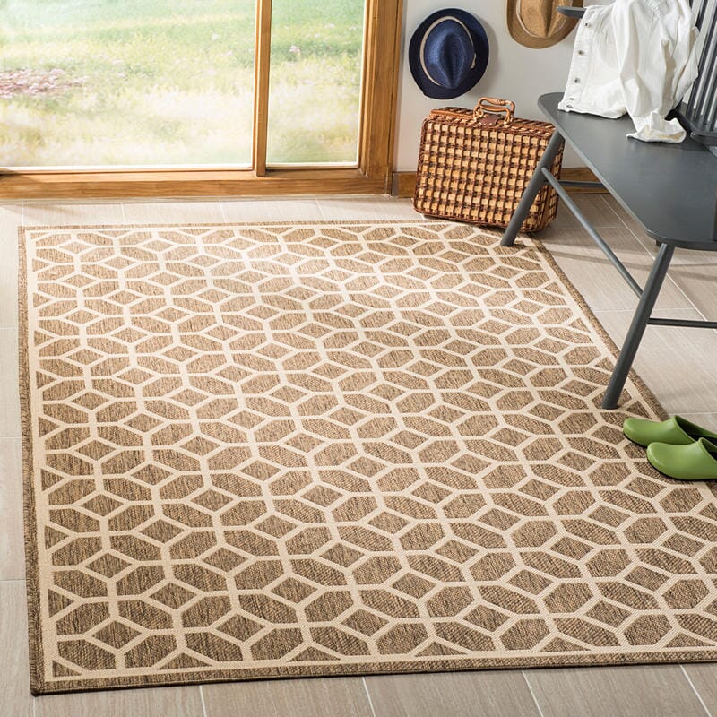 Safavieh Linden Lnd127D Beige / Cream Geometric Area Rug