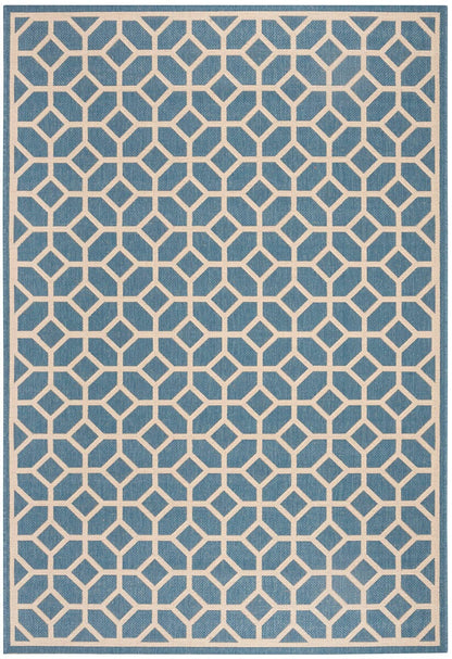 Safavieh Linden Lnd127M Blue / Creme Geometric Area Rug