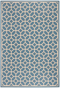 Safavieh Linden Lnd127M Blue / Creme Geometric Area Rug