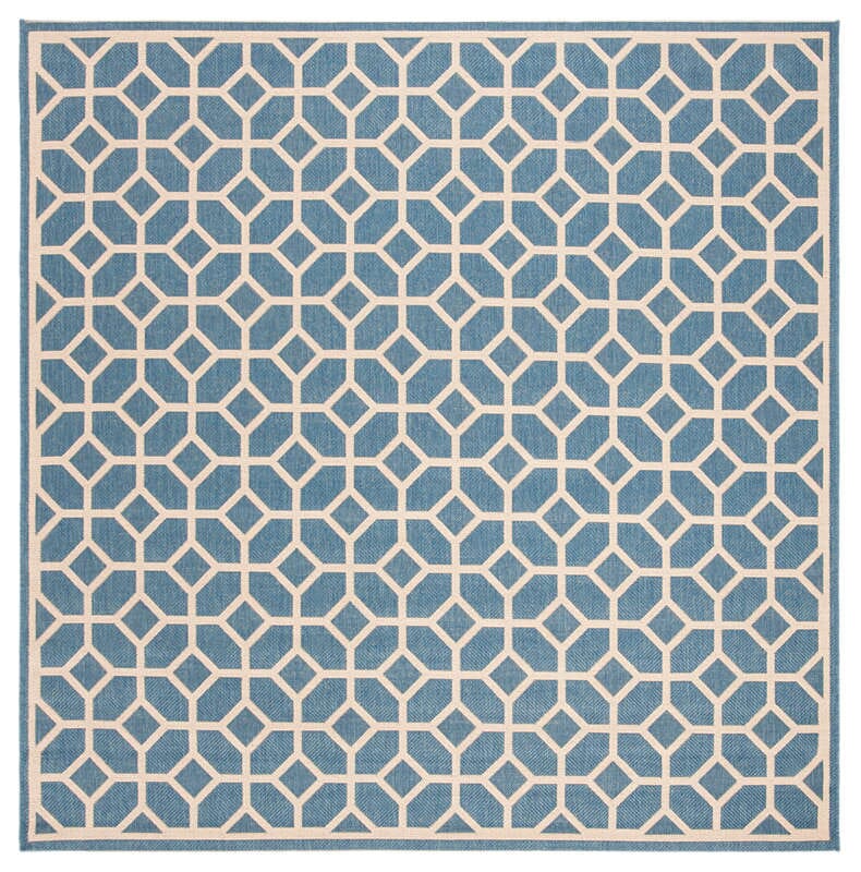 Safavieh Linden Lnd127M Blue / Creme Geometric Area Rug