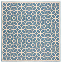 Safavieh Linden Lnd127M Blue / Creme Geometric Area Rug