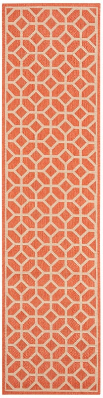 Safavieh Linden Lnd127P Rust / Creme Geometric Area Rug