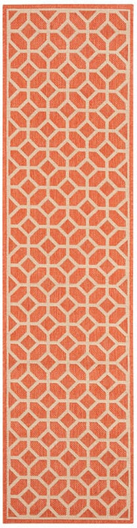 Safavieh Linden Lnd127P Rust / Creme Geometric Area Rug