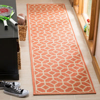 Safavieh Linden Lnd127P Rust / Creme Geometric Area Rug