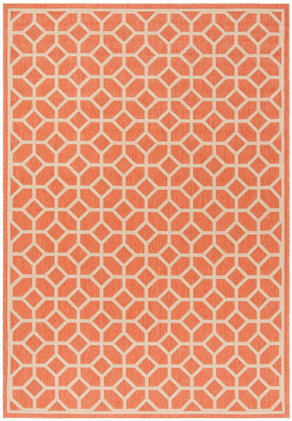 Safavieh Linden Lnd127P Rust / Creme Geometric Area Rug