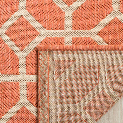 Safavieh Linden Lnd127P Rust / Creme Geometric Area Rug