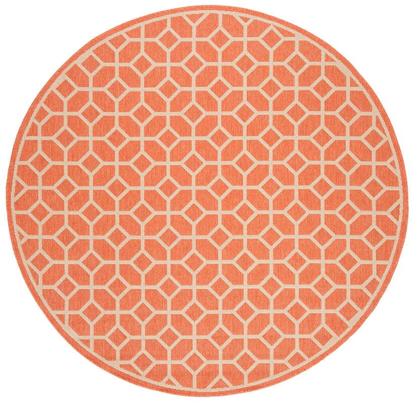 Safavieh Linden Lnd127P Rust / Creme Geometric Area Rug