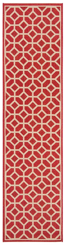 Safavieh Linden Lnd127Q Red / Creme Geometric Area Rug