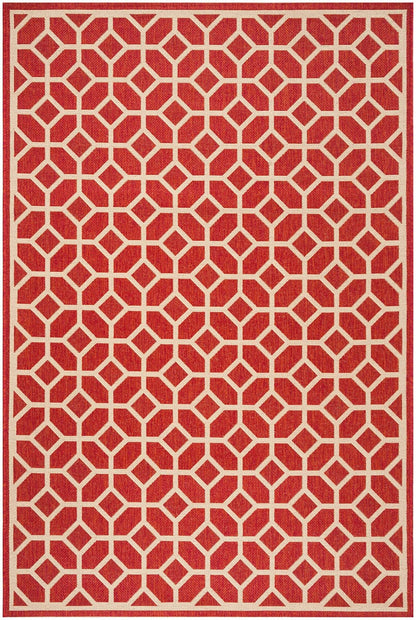 Safavieh Linden Lnd127Q Red / Creme Geometric Area Rug