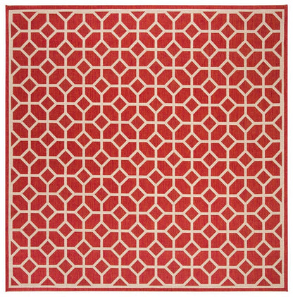 Safavieh Linden Lnd127Q Red / Creme Geometric Area Rug