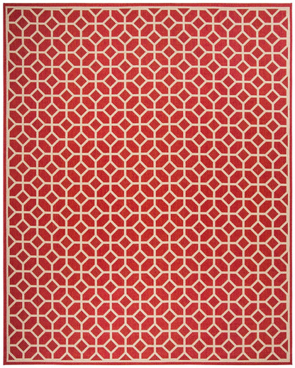 Safavieh Linden Lnd127Q Red / Creme Geometric Area Rug